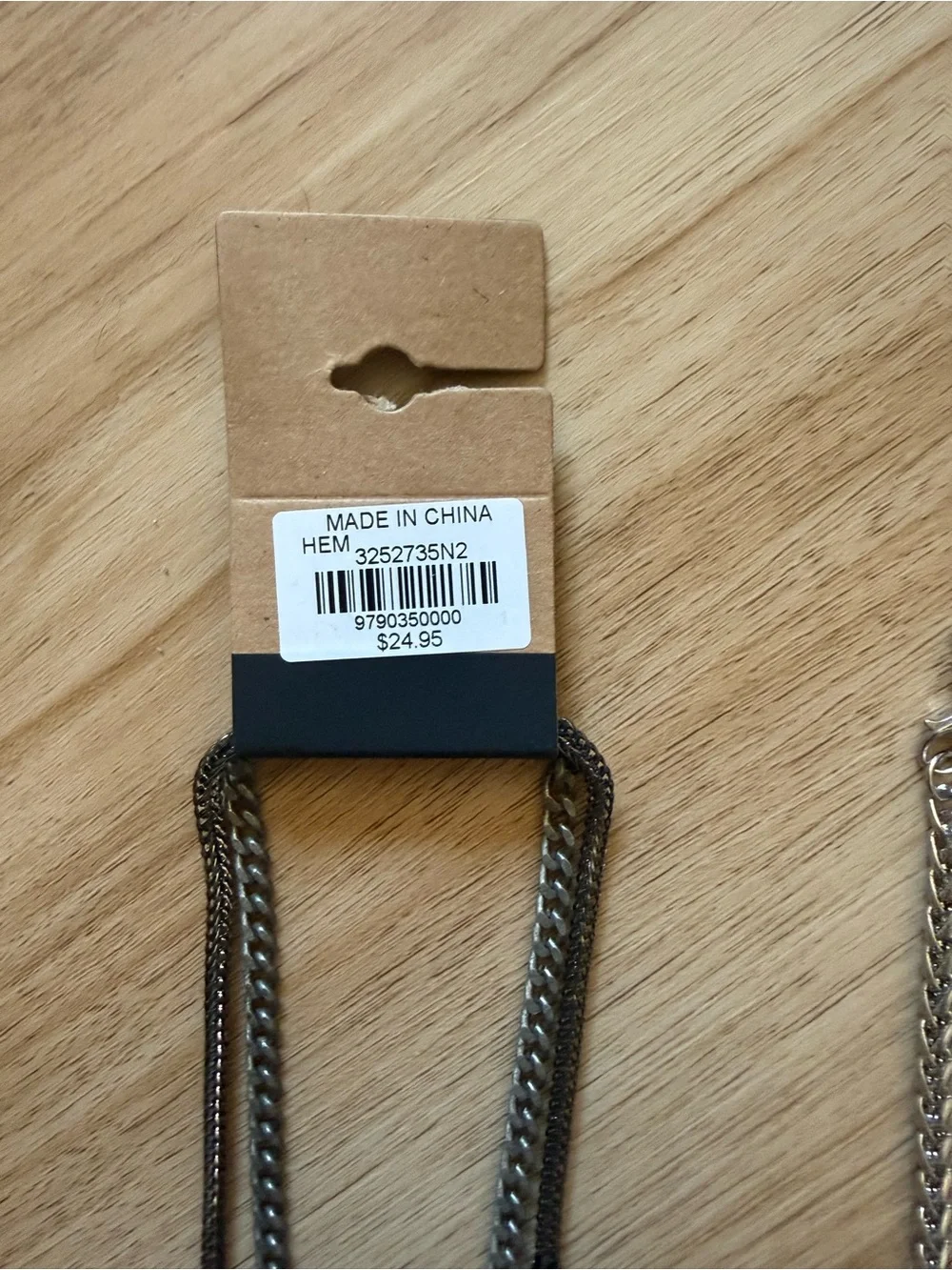 Men's Gunmetal and Silver-Tone Chain Necklace - Double Pack + 1  Buckle